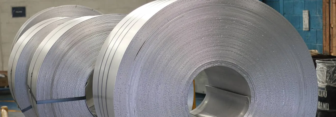 Aluminum coil on the Almexa line